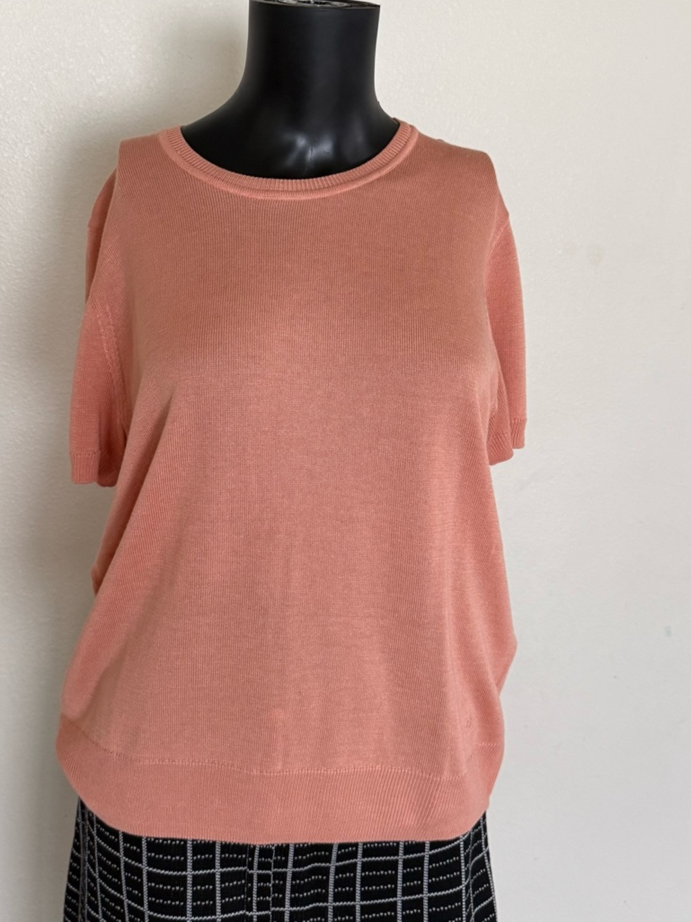 Calvin Klein Peach Crewneck Knit Top